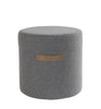 Sara Round Pure Wool Pouffe or Footstool - 40x40cm - Greige - Home & Garden - Chiswick, London W4 