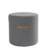 Sara Round Pure Wool Pouffe or Footstool - 40x40cm - Greige - Home & Garden - Chiswick, London W4 