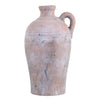 Tall Aged Terracotta Bottle with Handle