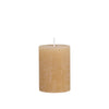 Honey Colour Rustic Pillar Candles