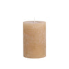 Honey Colour Rustic Pillar Candles