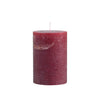 Rustic Dark Red Pillar Candle 10x20cm
