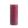 Rustic Dark Red Pillar Candle 10x25cm