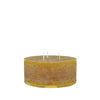 short 3 wick multiwick candle mustard