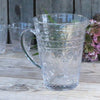 Elegant Pressed Glass Carafe and Jug - Greige - Home & Garden - Chiswick, London W4 