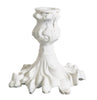 white painted cast iron candlestick