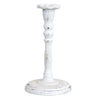 White Painted Cast Iron Candlestick - Four Styles