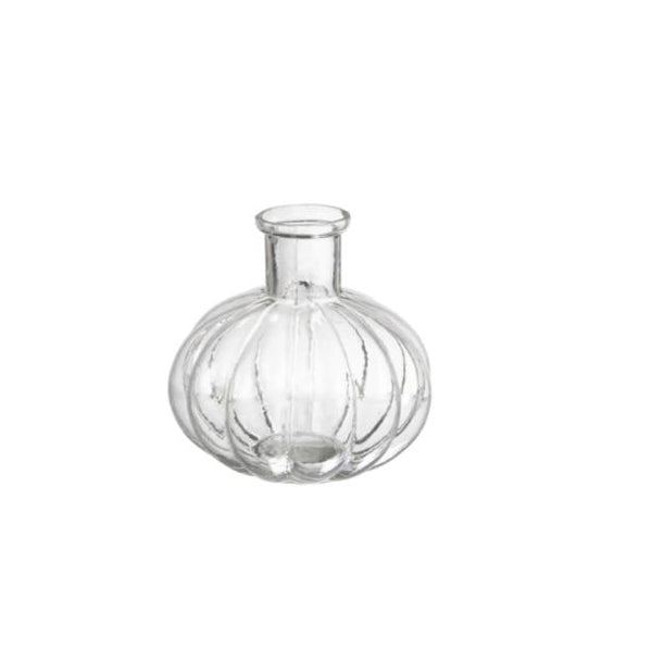 Mini Pumpkin Shape Glass Vase - Two Sizes - Greige - Home & Garden - Chiswick, London W4 