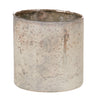 Glass Tealight Holder or Vase with Grey Matt Metallic Finish - Five Sizes - Greige - Home & Garden - Chiswick, London W4 