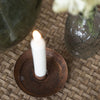 Rust Holder for Thin Taper or Regular Dinner Candle