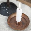 Rust Holder for Thin Taper or Regular Dinner Candle