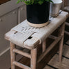 Woven Rope and Mango Wood Side Table