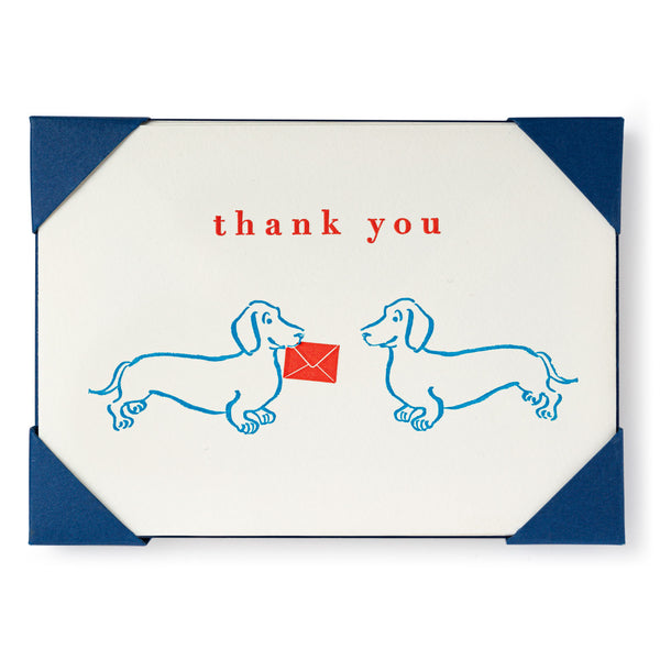 Dachsund Thank You Notelets - Pack of Five