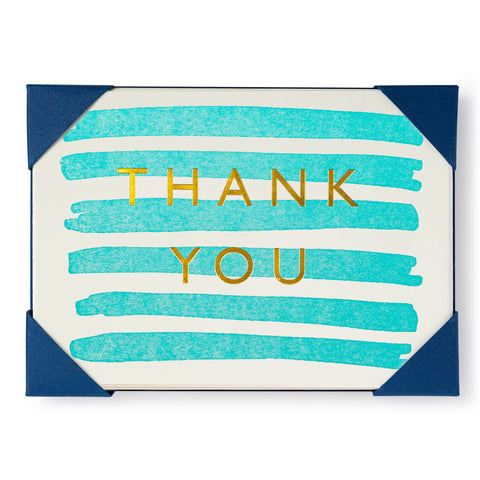 Thank You Stripes Notelets - Pack of Five