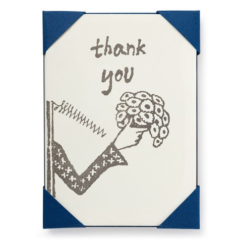 Thank You Flowers Notelets - Pack of Five