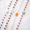 Universe Garnet and Labradorite Gold bracelet - A Beautiful Story