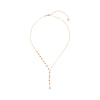 Dawn Carnelian & Rose Quartz Gold Coloured Necklace - A Beautiful Story