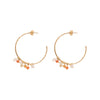 Aurora Rose Quartz Carnelian Citrine Gold Plated Earrings - A Beautiful Story