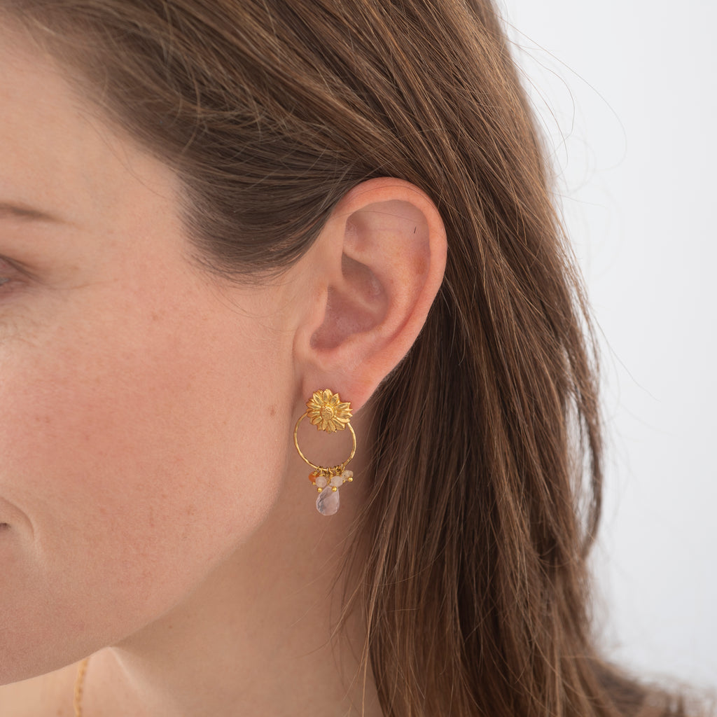 Beautiful sales earrings gold