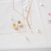 Euphoria Rose Quartz Carnelian Citrine Gold Plated Earrings - A Beautiful Story