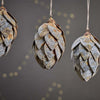 Rustic Aged Zinc Fir Cones Rust Grey Natural