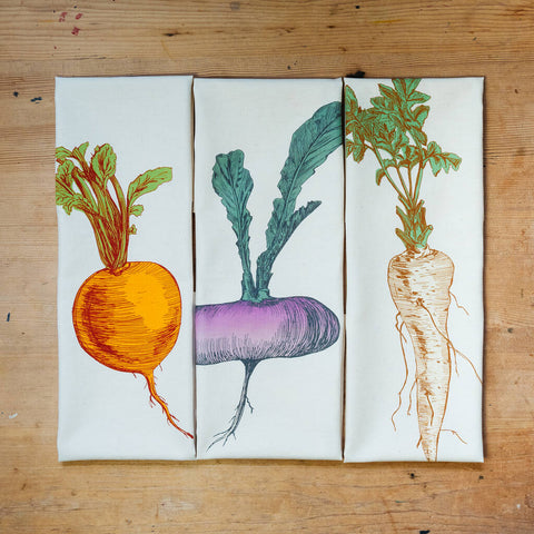 Allotment Vegetable Teatowel Gift Set﻿