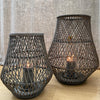 Dove Grey Bamboo Lantern - Anita - Broste Copenhagen - Two Sizes