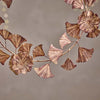 Antiqued Brass Ginkgo Leaf Wreath