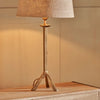 Antique Brass Finish Tripod Table Lamp
