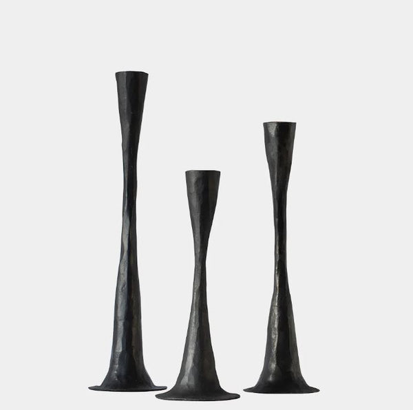 Ashraf Iron Candle Holder from Olsson & Jensen, Sweden - Black