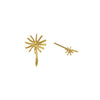 Asymmetric Dandelion Fluff Stud Earrings - Gold - Alex Monroe