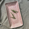 Wonki Ware South Africa Trough Serving Platter Large Pink Lace Pattern