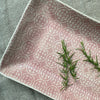 Wonki Ware Trough Serving Platter - Large - Pink Lace