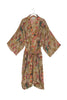 Autumn Chintz Crepe Long Kimono - One Hundred Stars