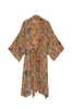 Autumn Chintz Crepe Long Kimono - One Hundred Stars