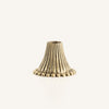 Pair of Ribbed Recycled Brass Candleholders