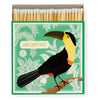 Letterpress printed matchbox Ariane's Toucan