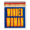 Long Matches in Square Luxury Letterpress Printed Matchbox ARchivist Gallery Wonder Woman