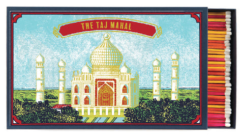 Giant Matches in Letterpress Printed Luxury Matchbox - The Taj Mahal