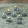 Clear Cup Tealights - Dusky Pink or Petrol Blue