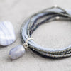 Nirmala Blue Lace Agate Silver Bracelet - A Beautiful Story