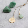 Fairy Aventurine Leaf Gold Necklace - A Beautiful Story