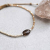 A Beautiful Story Smokey Quartz Silver Ruby Bracelet