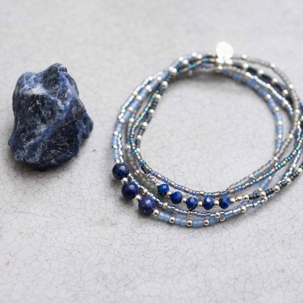 Together Lapis Lazuli Silver Bracelet - A Beautiful Story