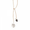 Nova Smokey Quartz Silver Leaf Necklace - A Beautiful Story