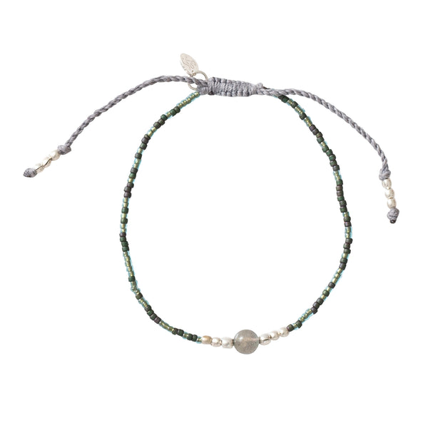 Iris Labradorite Silver Bracelet - A Beautiful Story