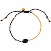 Ruby Black Onyx Gold Bracelet - A Beautiful Story