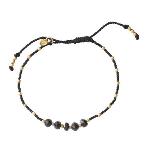 Family Black Onyx Gold Bracelet - A Beautiful Story