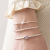 Iris Rose Quartz Silver Bracelet - A Beautiful Story