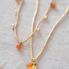 Aware Carnelian Gold Coloured Necklace - A Beautiful Story
